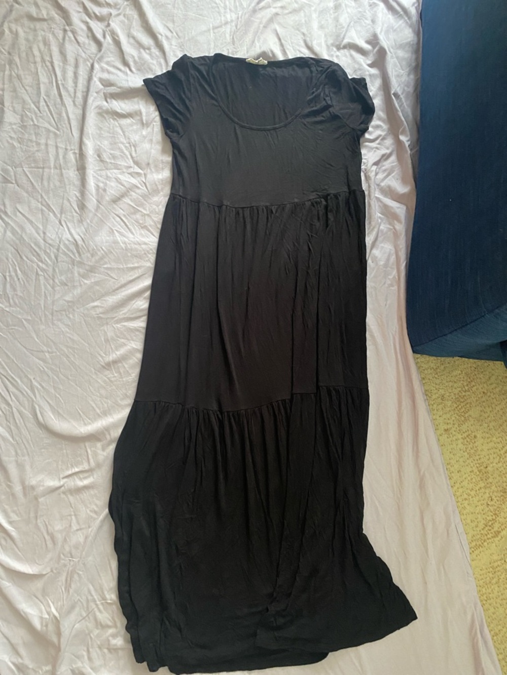 Rolla Coster Black Tiered Maxi Dress